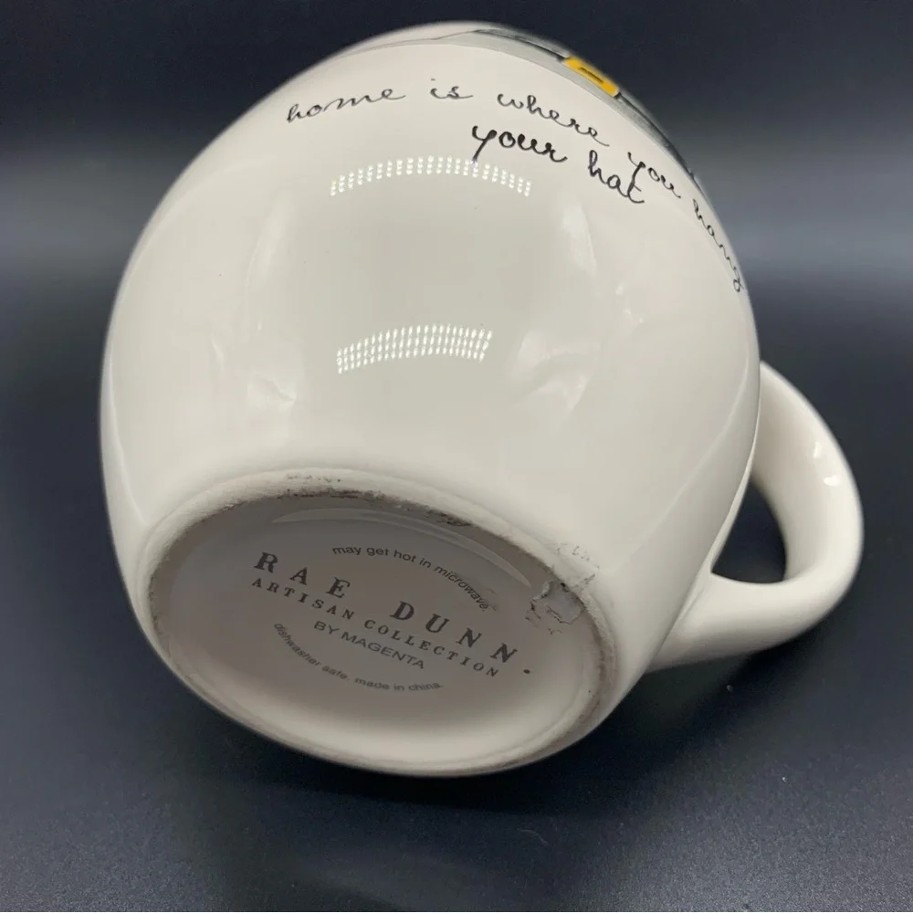 Rae Dunn Thanksgiving Home Is Where You Hang Your Hat Coffee Mug 18 Oz - Picture 5 of 5